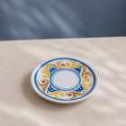 plato-postre-diseno-dorado-azul